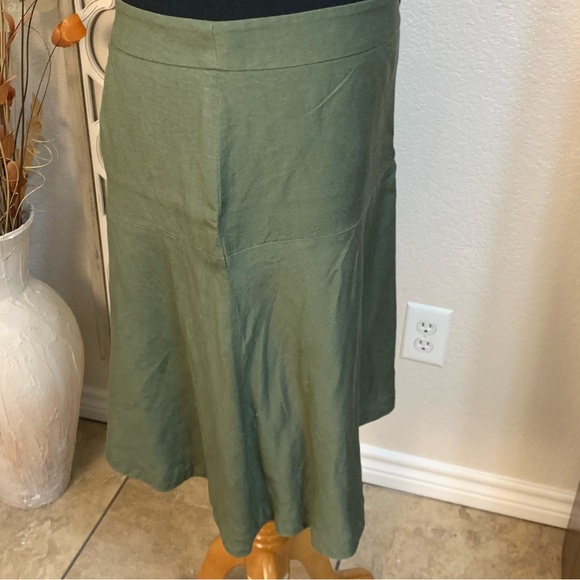 Ann Taylor skirt Linen fabric too cute ! - Picture 3 of 9